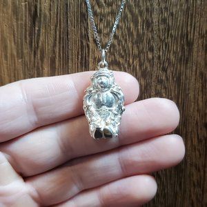 18 Inch 925 Sterling Silver God Or Deity Pendant Necklace